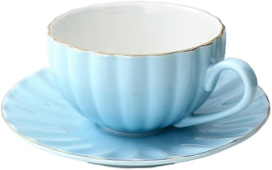 EliteBloom Luxury Cup and Saucer Set Ceramic