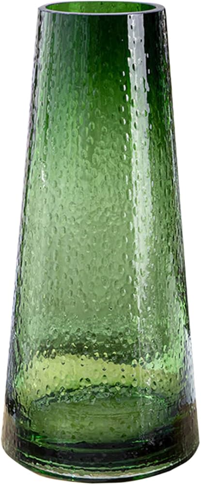 Green Transparent Glass Vase