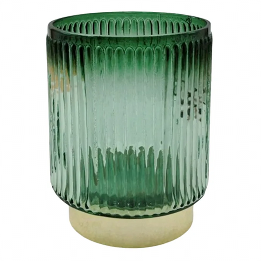 LIGHT GREEN GLASS VASE