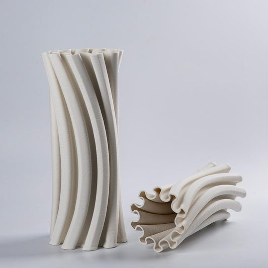 Modern Fluted Vase