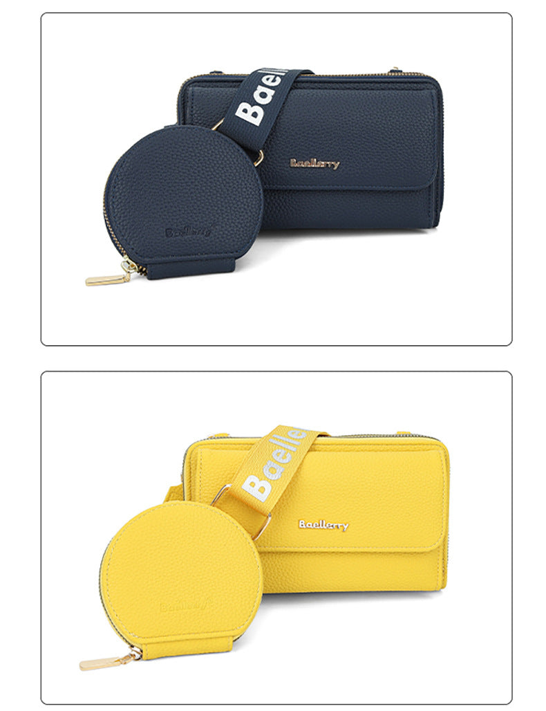 Baellerry  PU Leather multifunctional Bag, woman Handbags ,cross body lady Phone  and cash single shoulder  purse ou