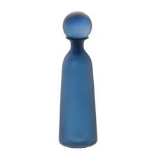 Potiche Intense Blue glass vase with stopper