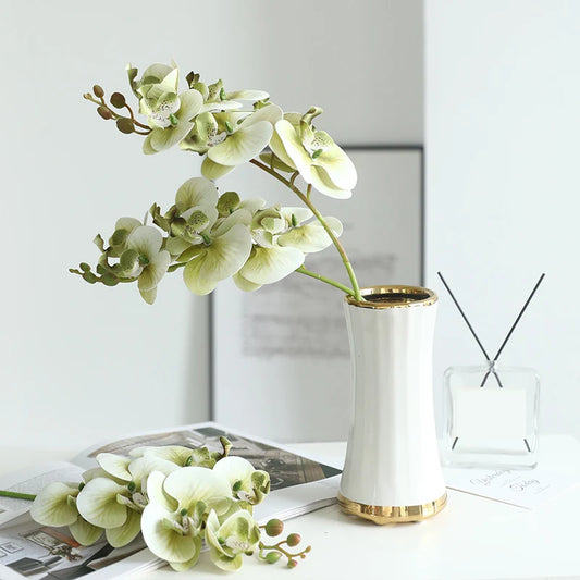 Artificial  Single Branch Soft Adhesive Butterfly Orchid