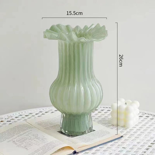 Vintage Fenton Glass Fan Vase