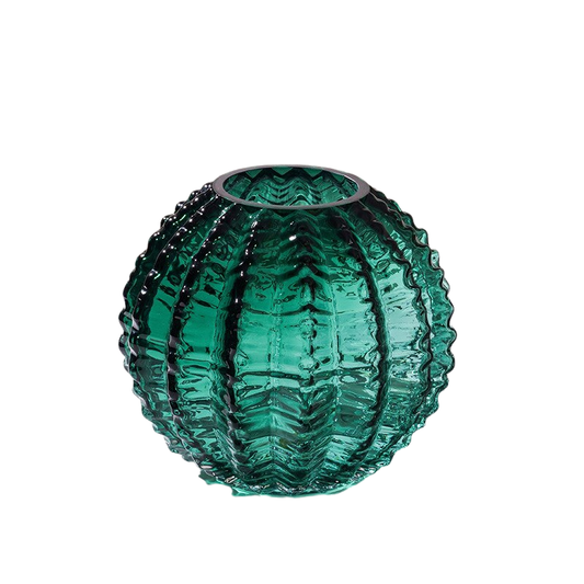 Wooden Street Verdant Glass Green Vase