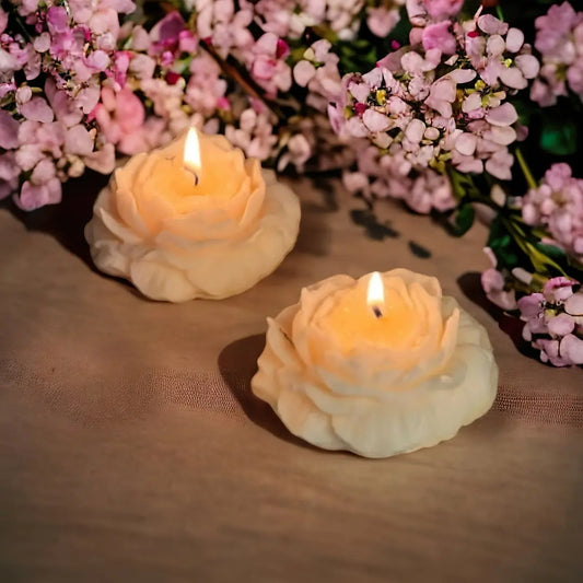 Roses Flower Aromatherapy Candles, Valentine Flower Shaped Scented Candle