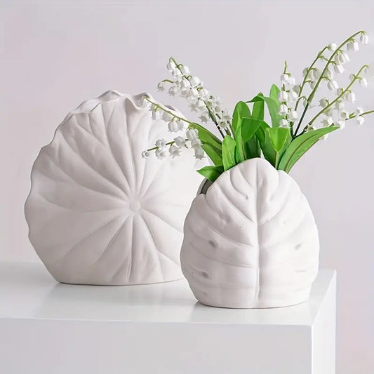 classic white ceramic pedestal vase decorative flower