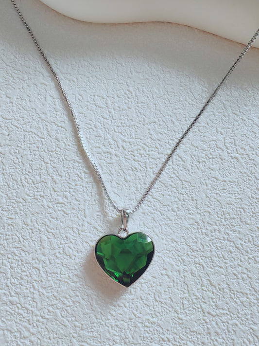 Green Heart Necklace