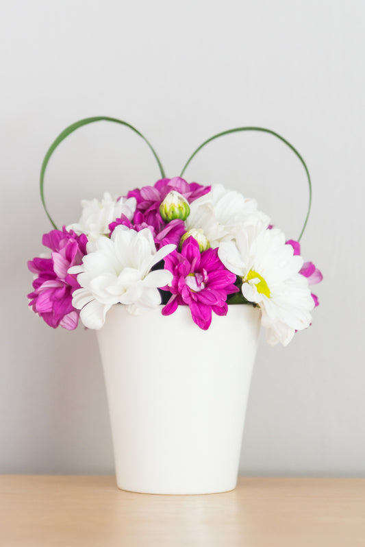 pot and flowers